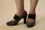 Plaid Mary Jane Heels