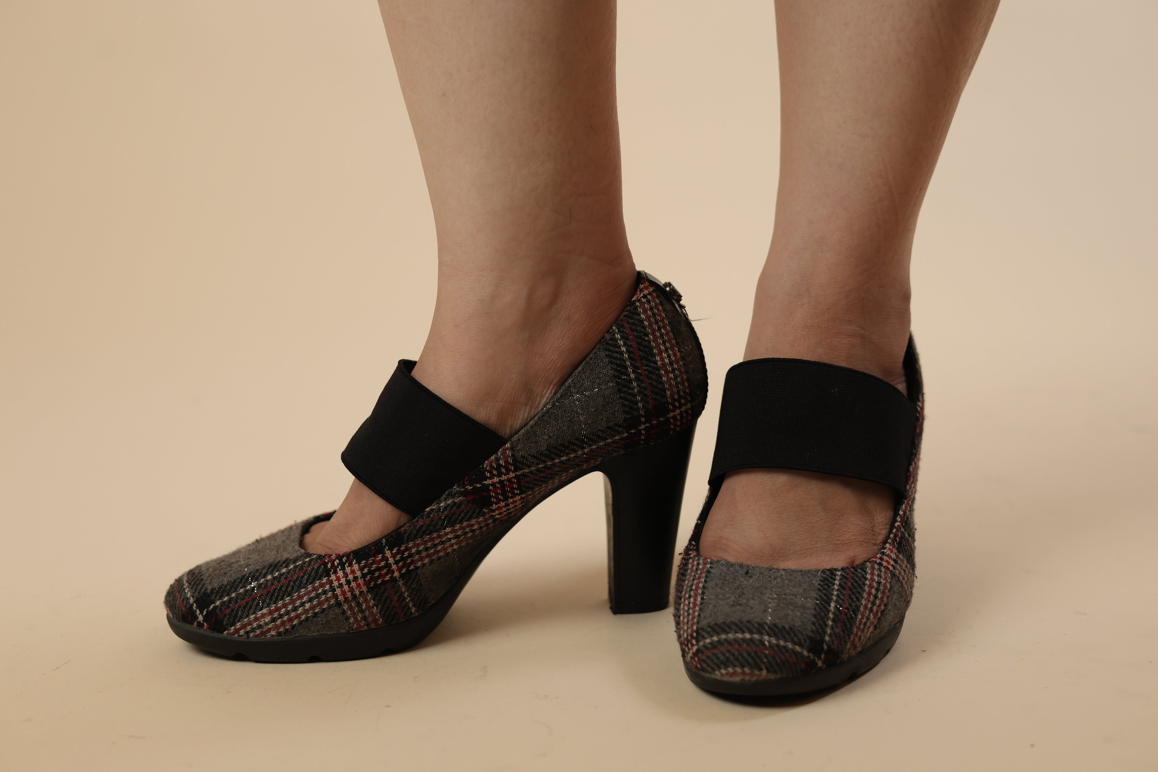 Plaid Mary Jane Heels