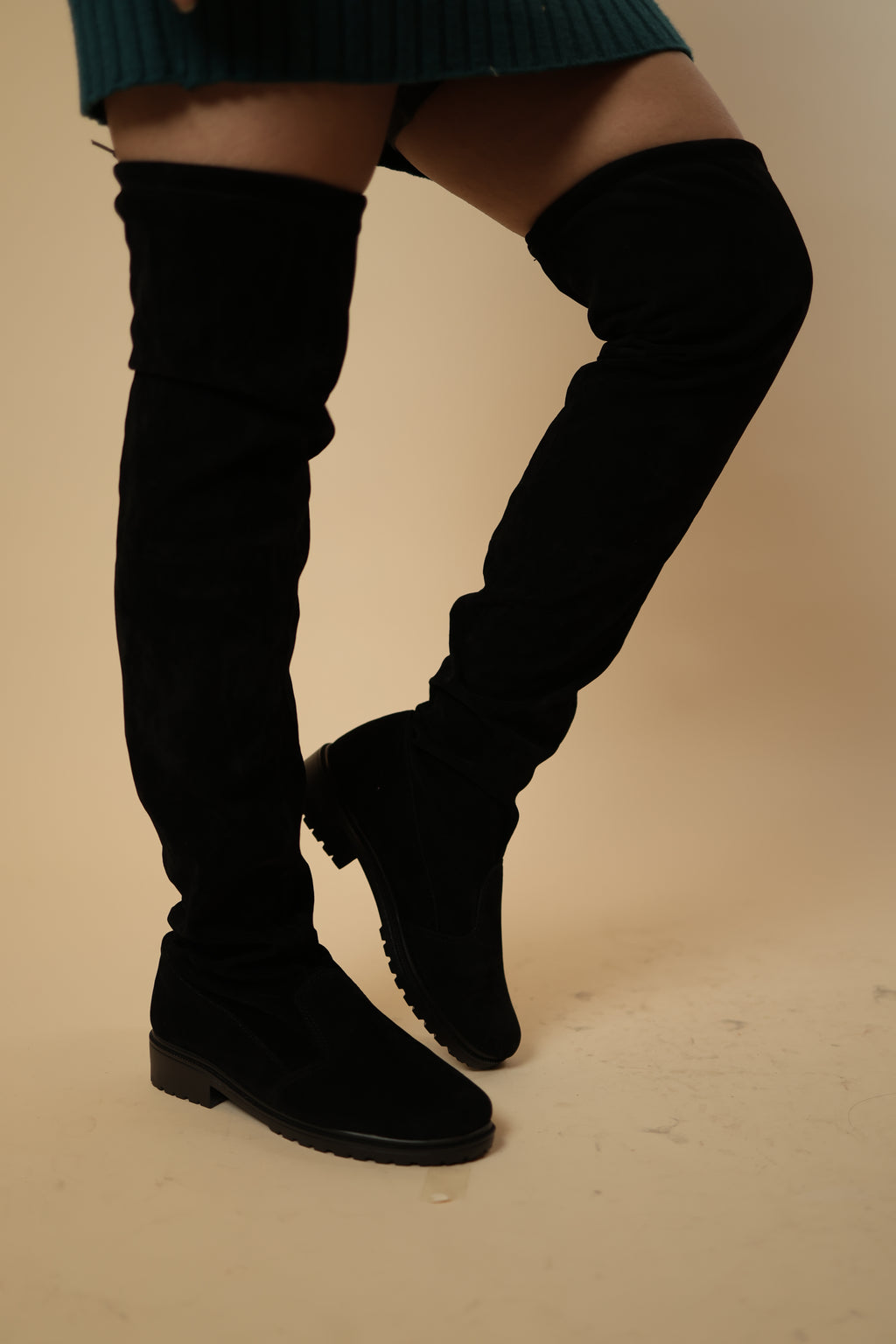 Black Over-The-Knee Boots