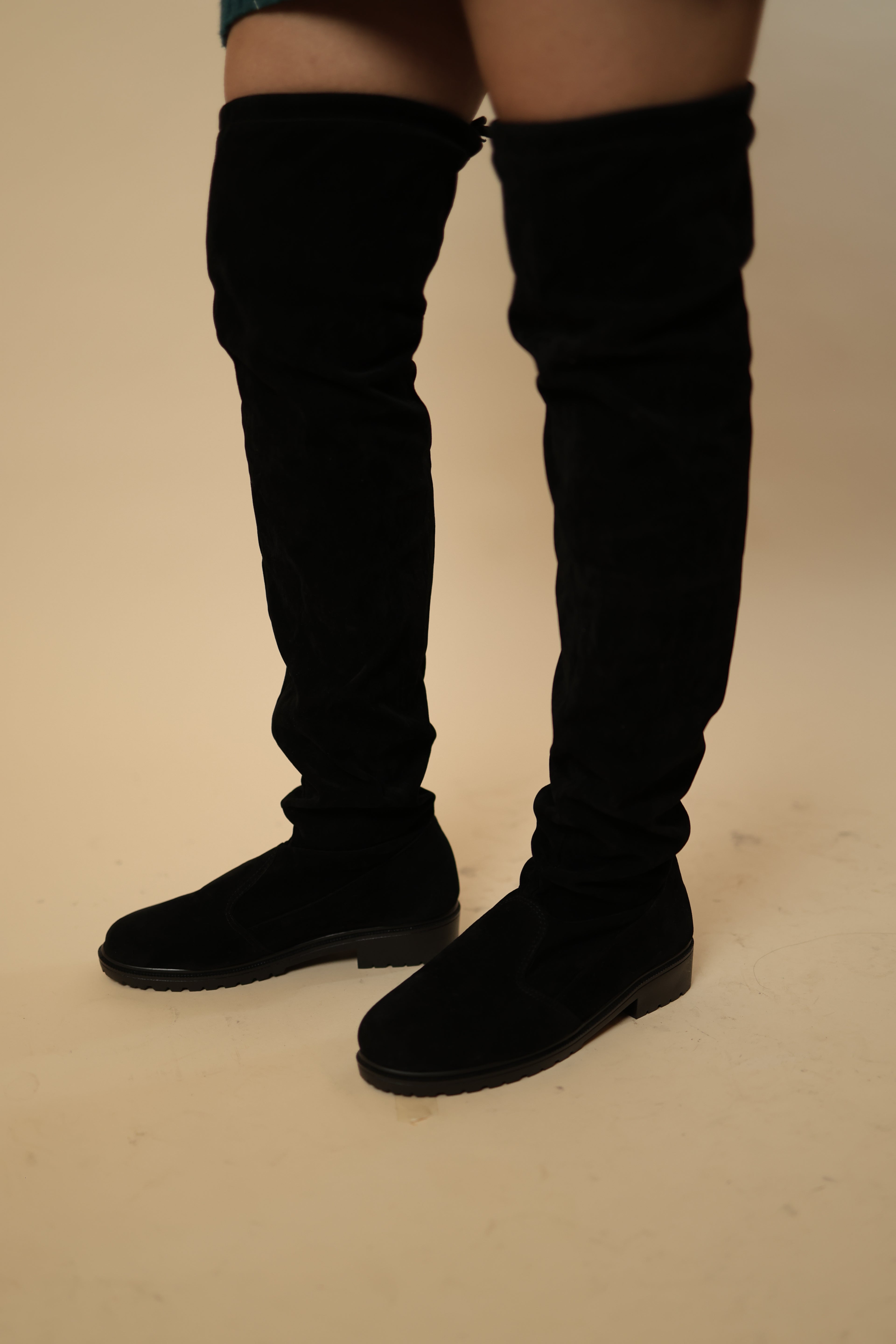 Black Over-The-Knee Boots