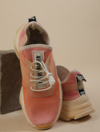 Women's Neon Pink Slip-On Trainers with Toggle Laces