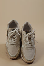 White Gold Chunky Sneakers