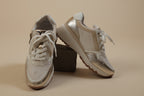 White Gold Chunky Sneakers