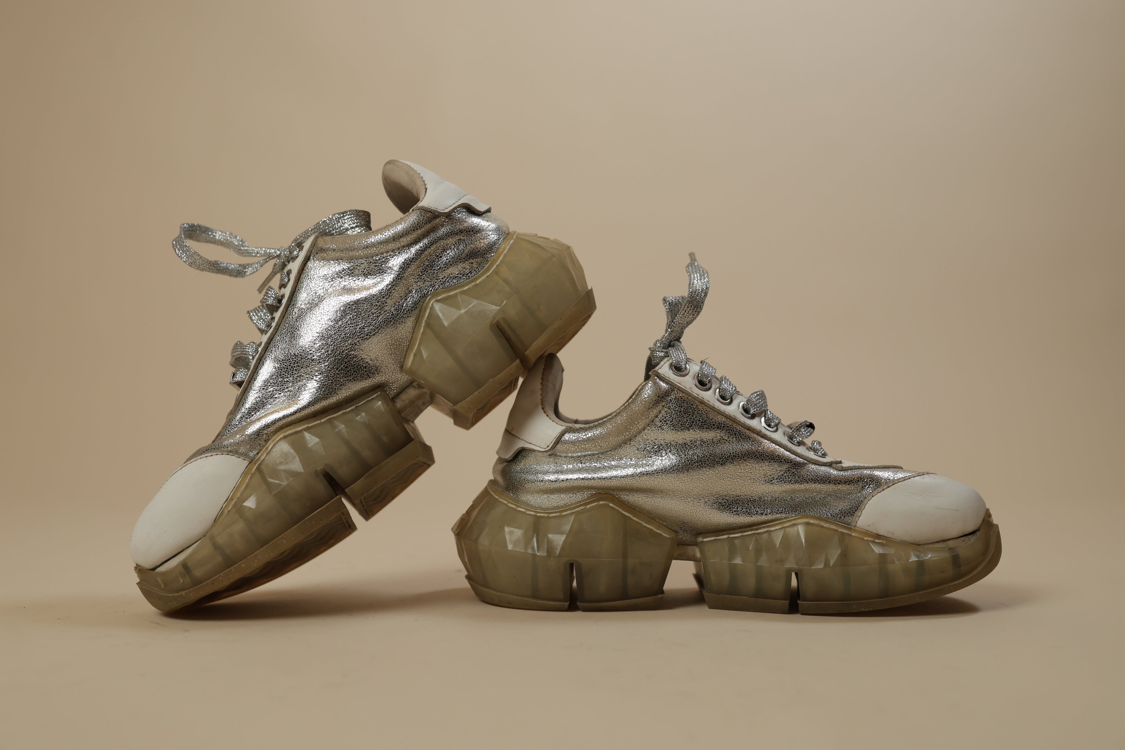 Statement Chunky Metallic Sneakers