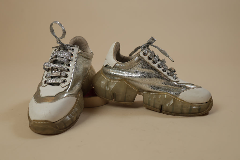 Statement Chunky Metallic Sneakers