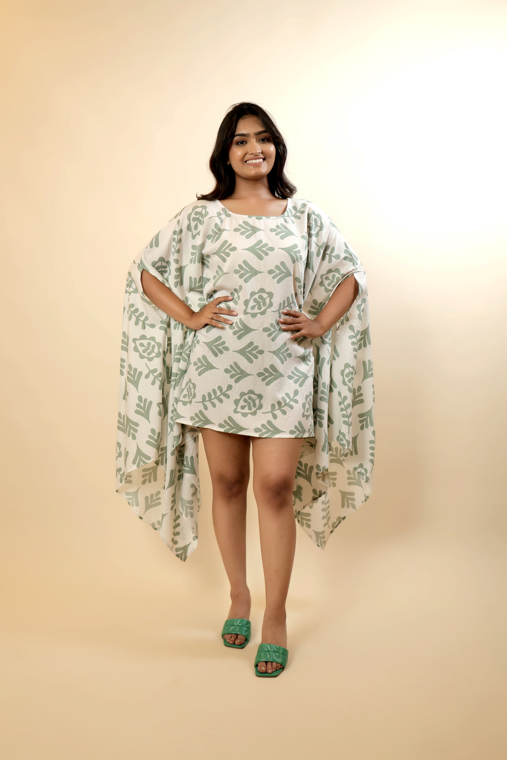 Lightweight Cotton Poncho Dress for Summer