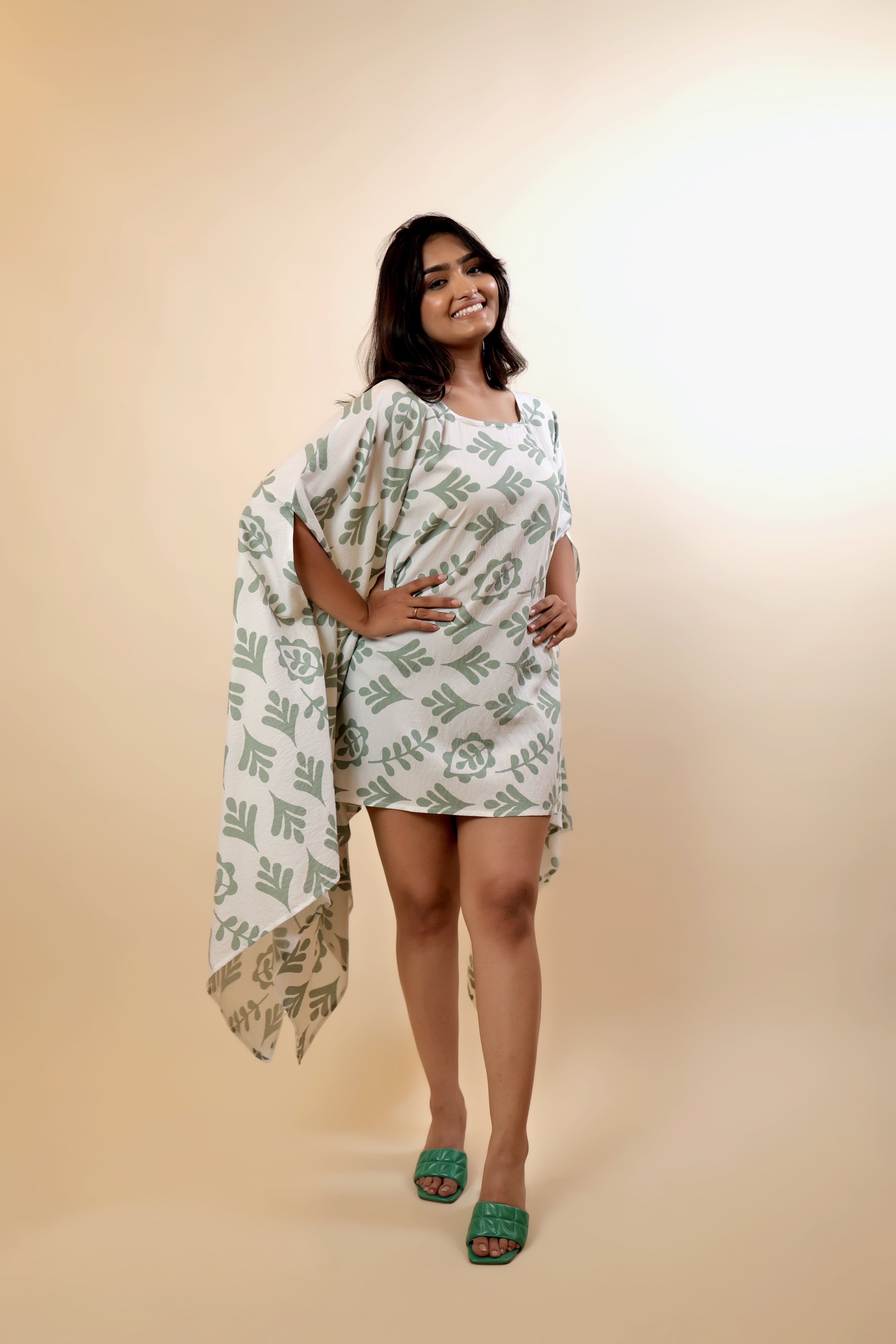 Lightweight Cotton Poncho Dress for Summer