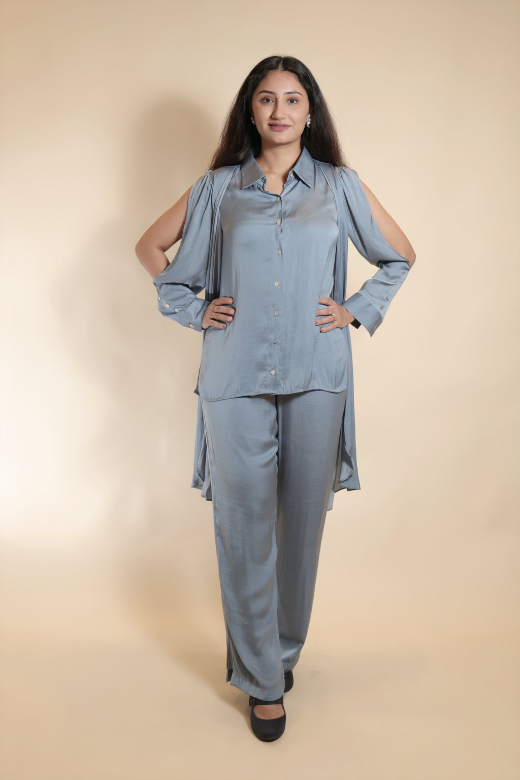 Steel Blue Luxe Co-ords