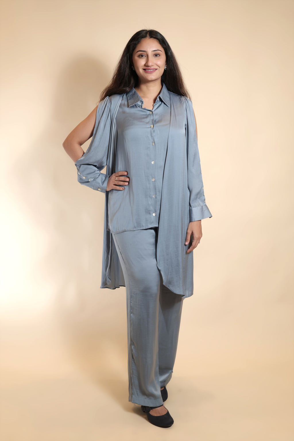 Steel Blue Luxe Co-ords