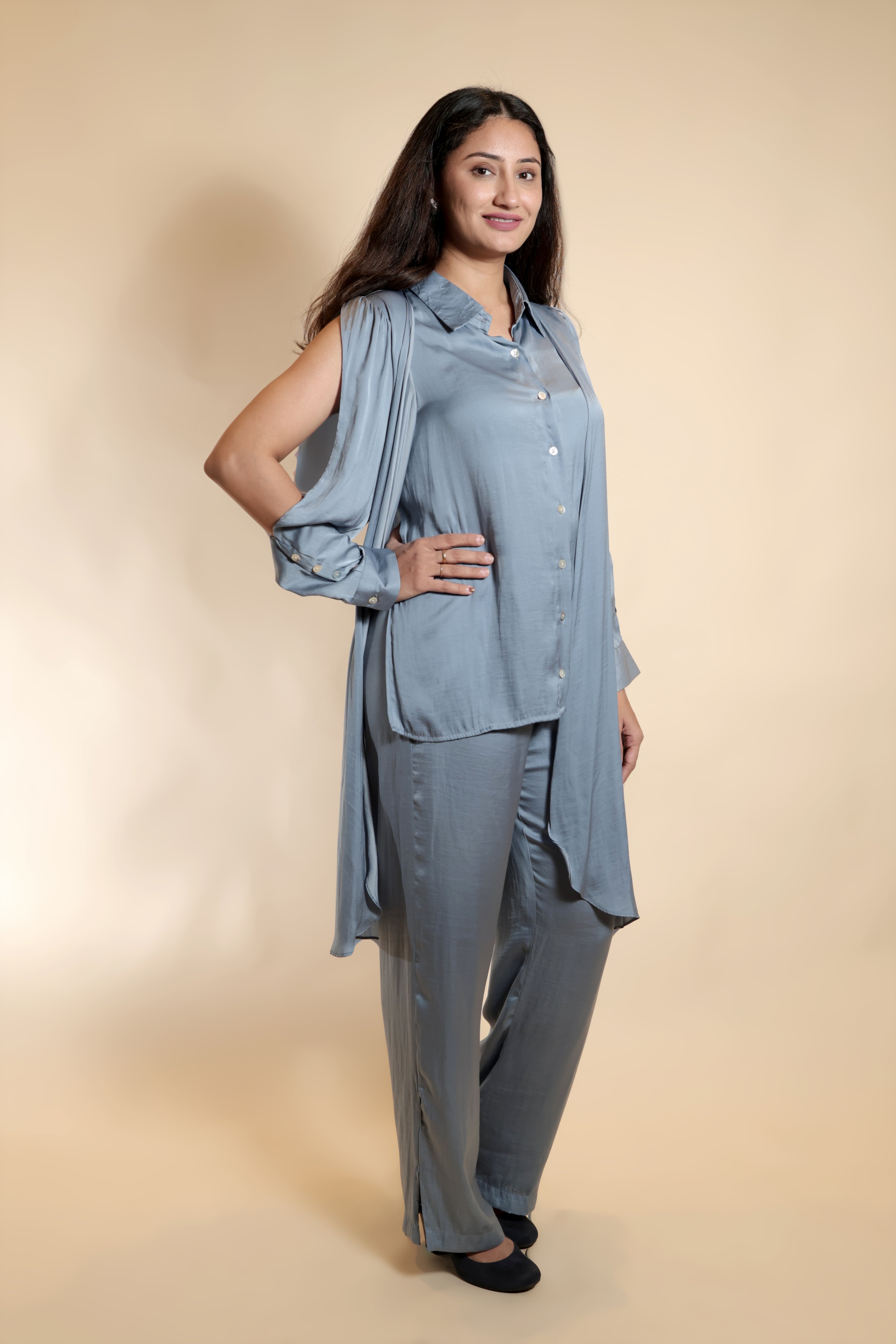 Steel Blue Luxe Co-ords