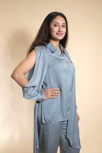 Steel Blue Luxe Co-ords