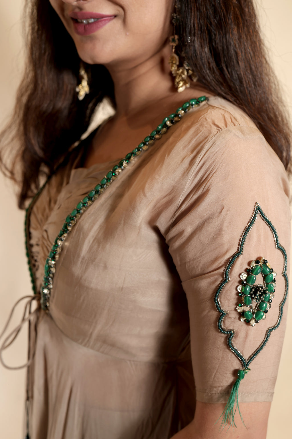 Elegant Dhoti & Flowy Shrug Co-ord Set