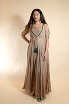 Elegant Dhoti & Flowy Shrug Co-ord Set