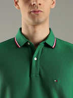 Green Regular Fit Polo T-Shirt