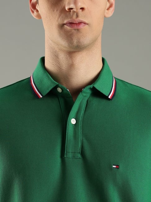 Green Regular Fit Polo T-Shirt