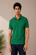 Green Regular Fit Polo T-Shirt