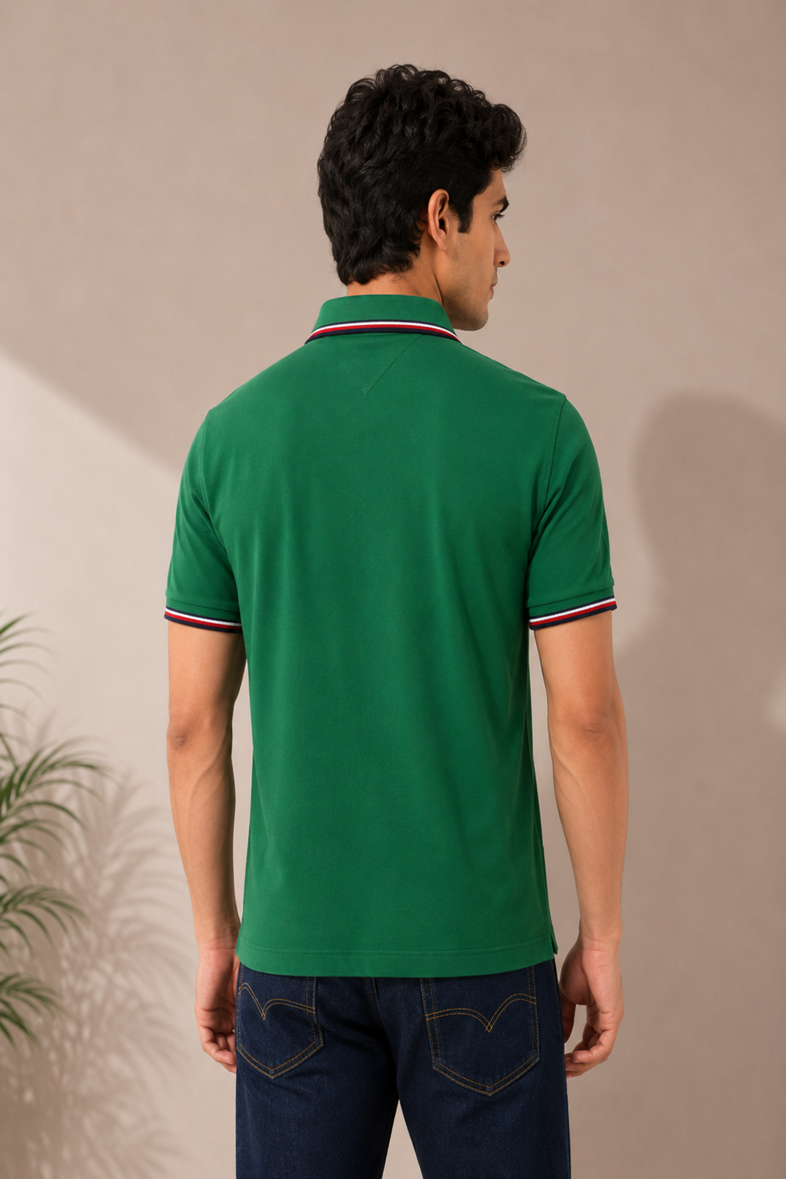 Green Regular Fit Polo T-Shirt