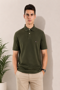 Olive Green Regular Fit Polo Shirt