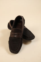 The Classic Penny Loafer: Dark Chocolate Suede