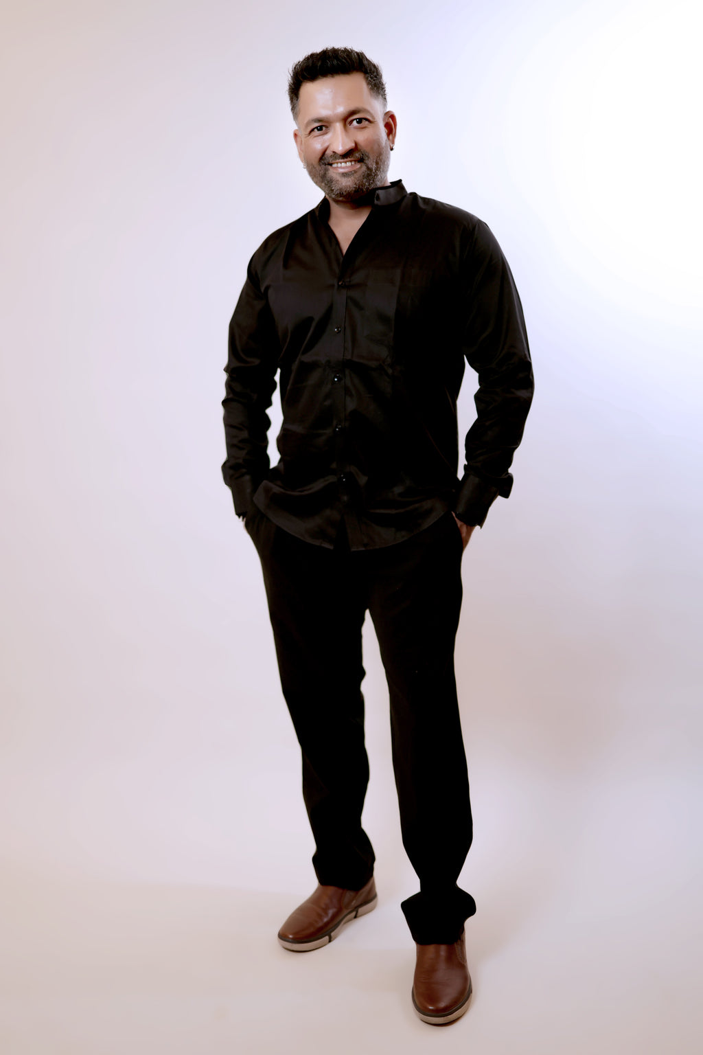 Men’s Classic Black Formal Shirt