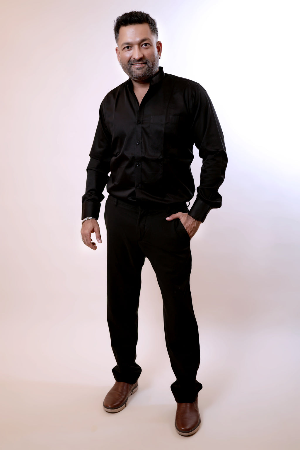 Men’s Classic Black Formal Shirt