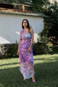 Celestial Hues One-Shoulder Dress